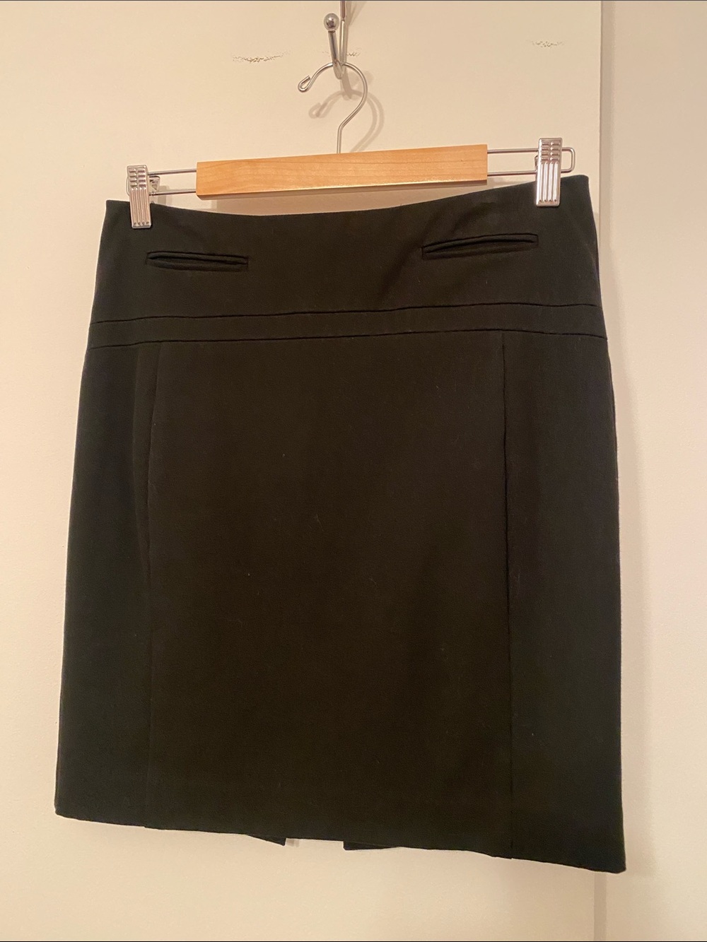 Express Black Women’s Pencil Skirt with Waist Seam Detail